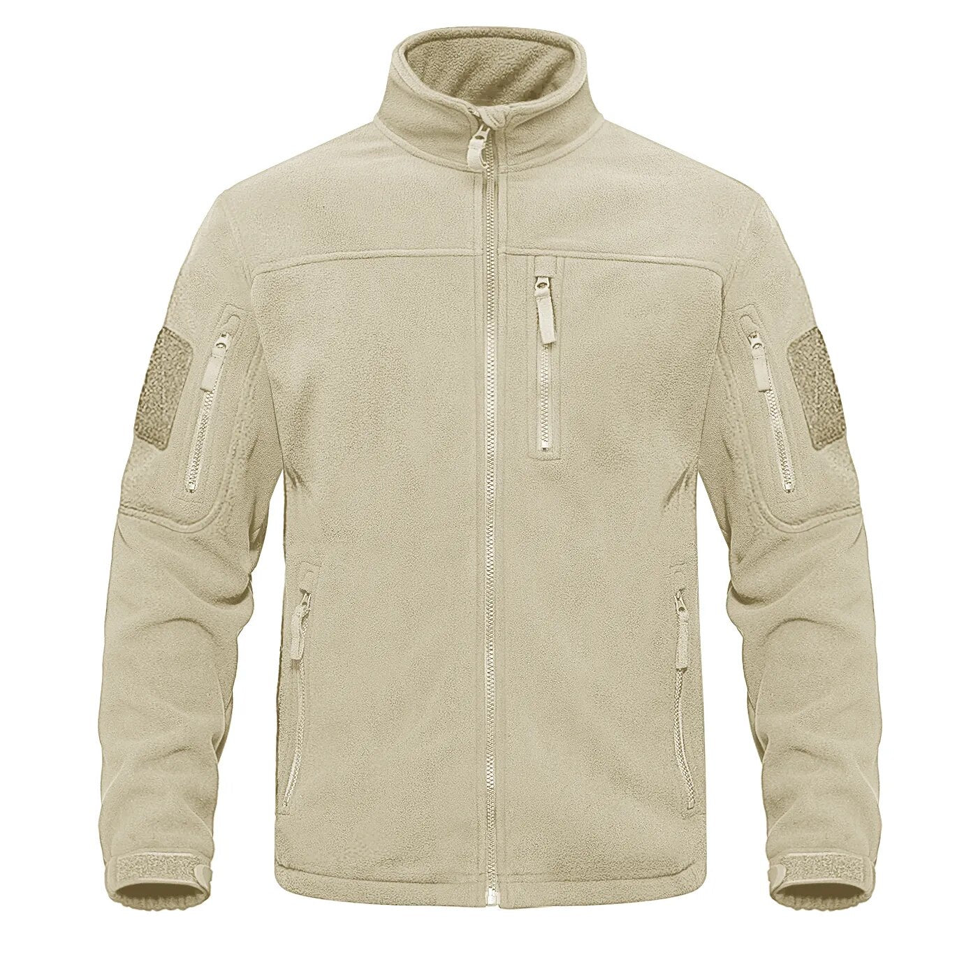 Green-fleece-thermal-warm-casual Tacvasen men's tactical jacket.