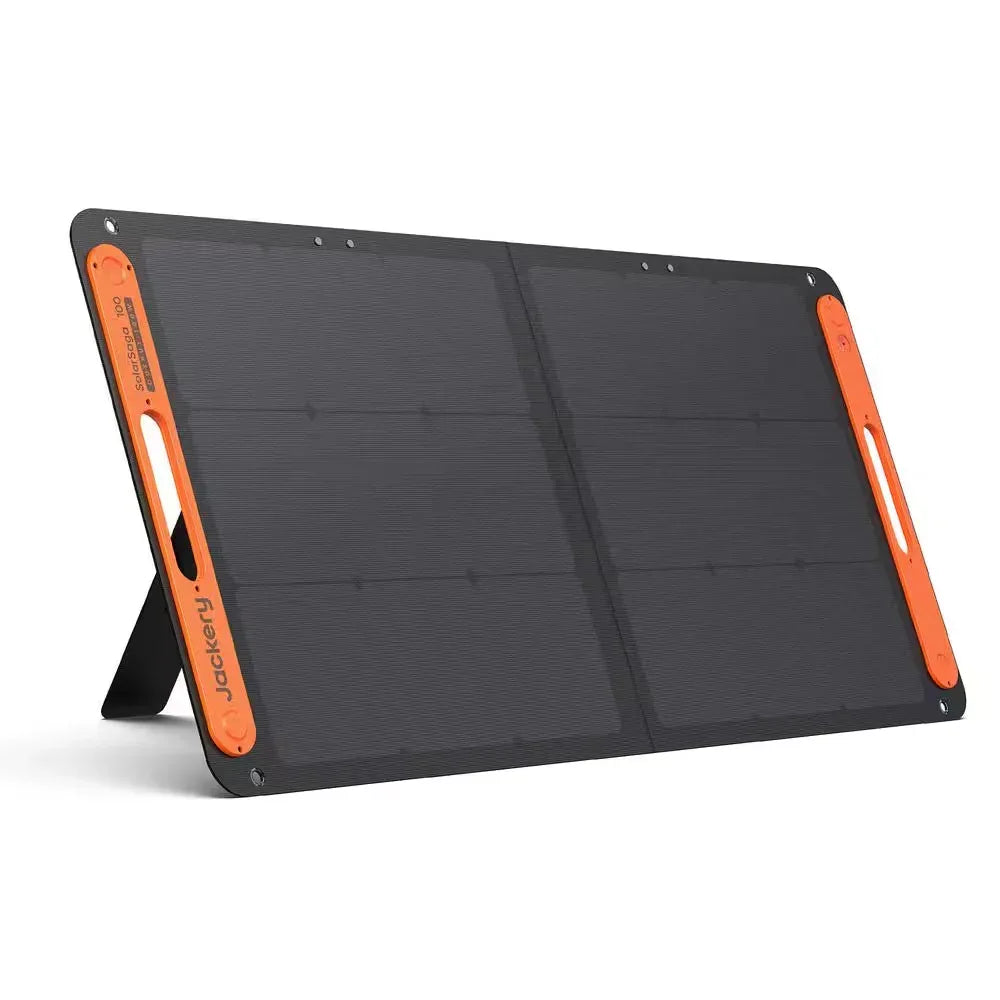 Expandable 2000W Solar Generator – 4000W Peak, LiFePO4 Battery, Dual 100W Panels, Push-Start