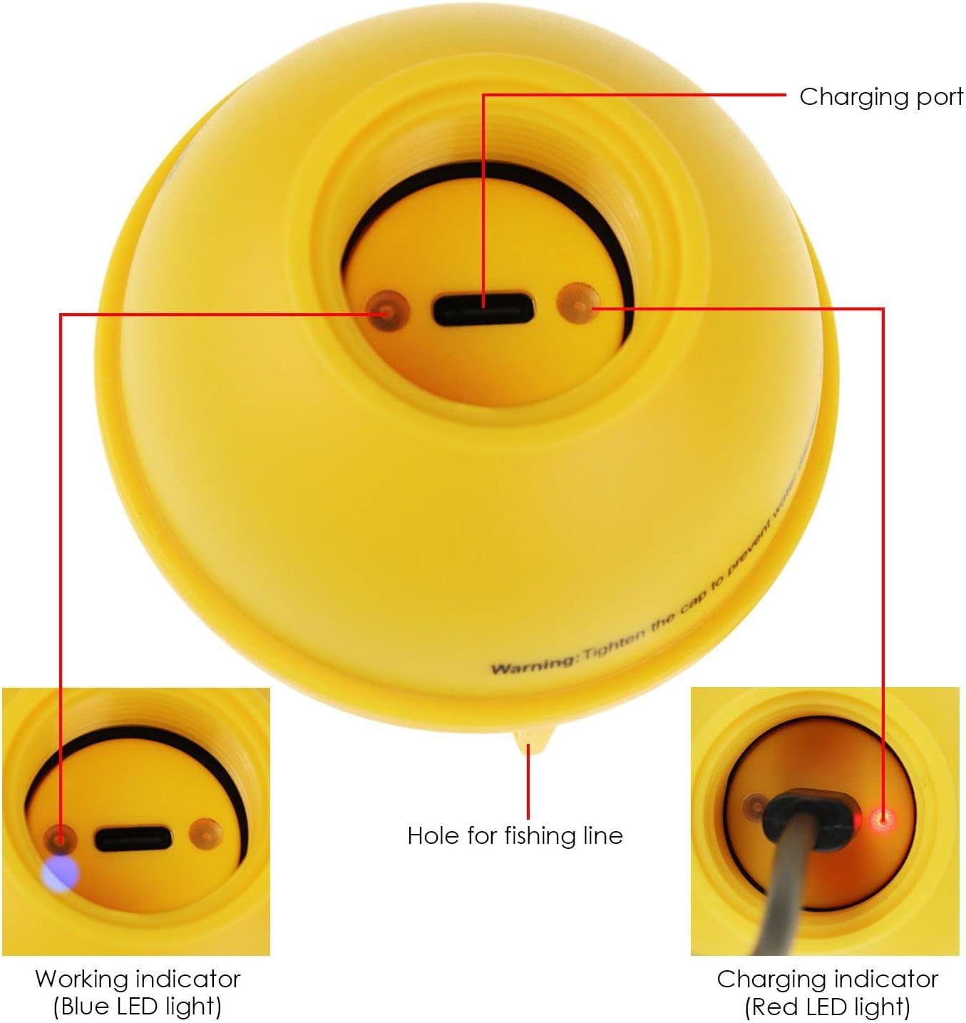 Wireless HD Fish Finder – Castable Sonar, 147ft Depth, Rechargeable & Portable