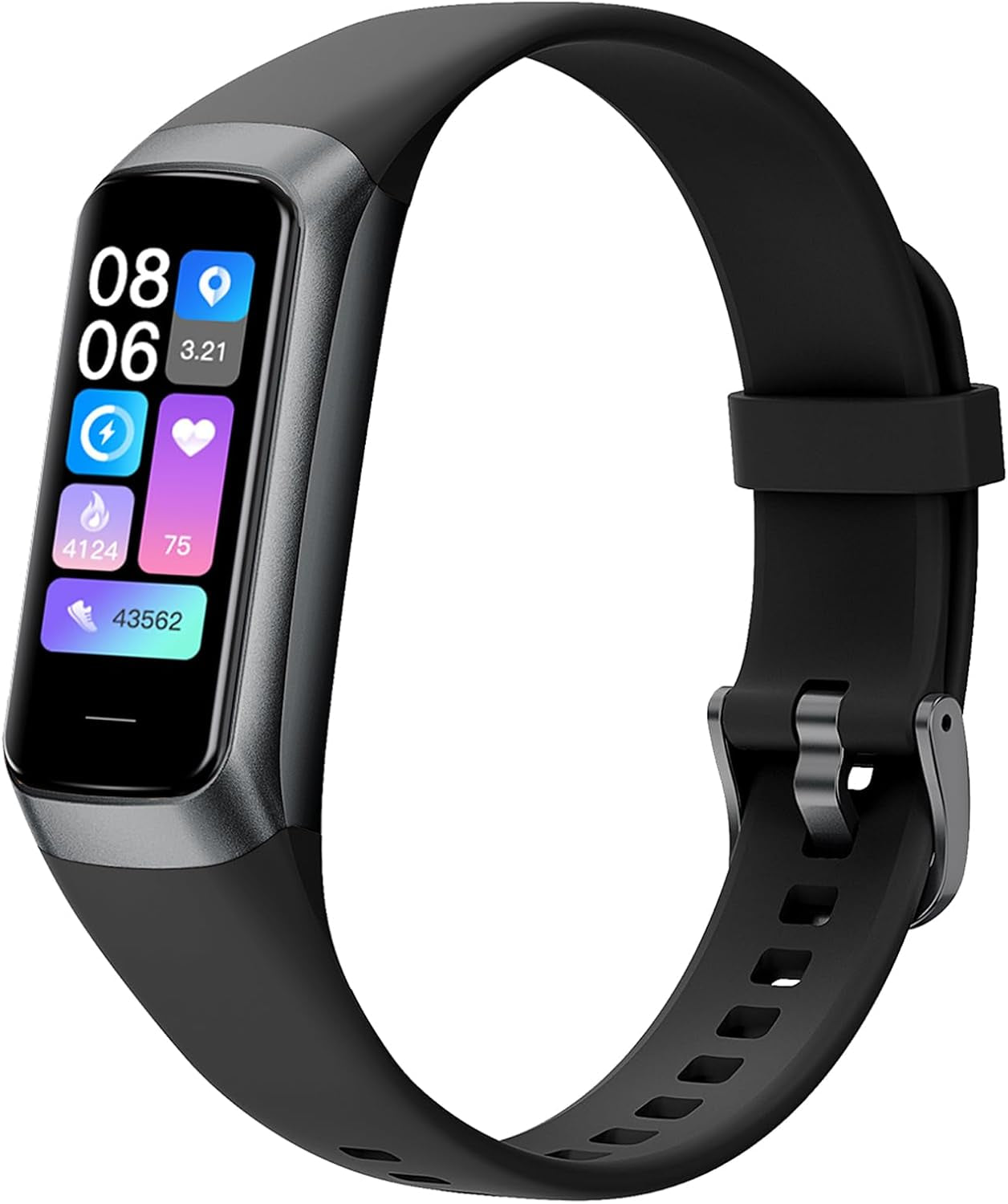 Stay Fit and Stylish with the C60 Slim Fitness Tracker - Heart Rate, Blood Pressure Monitor & 25 Sports Modes!