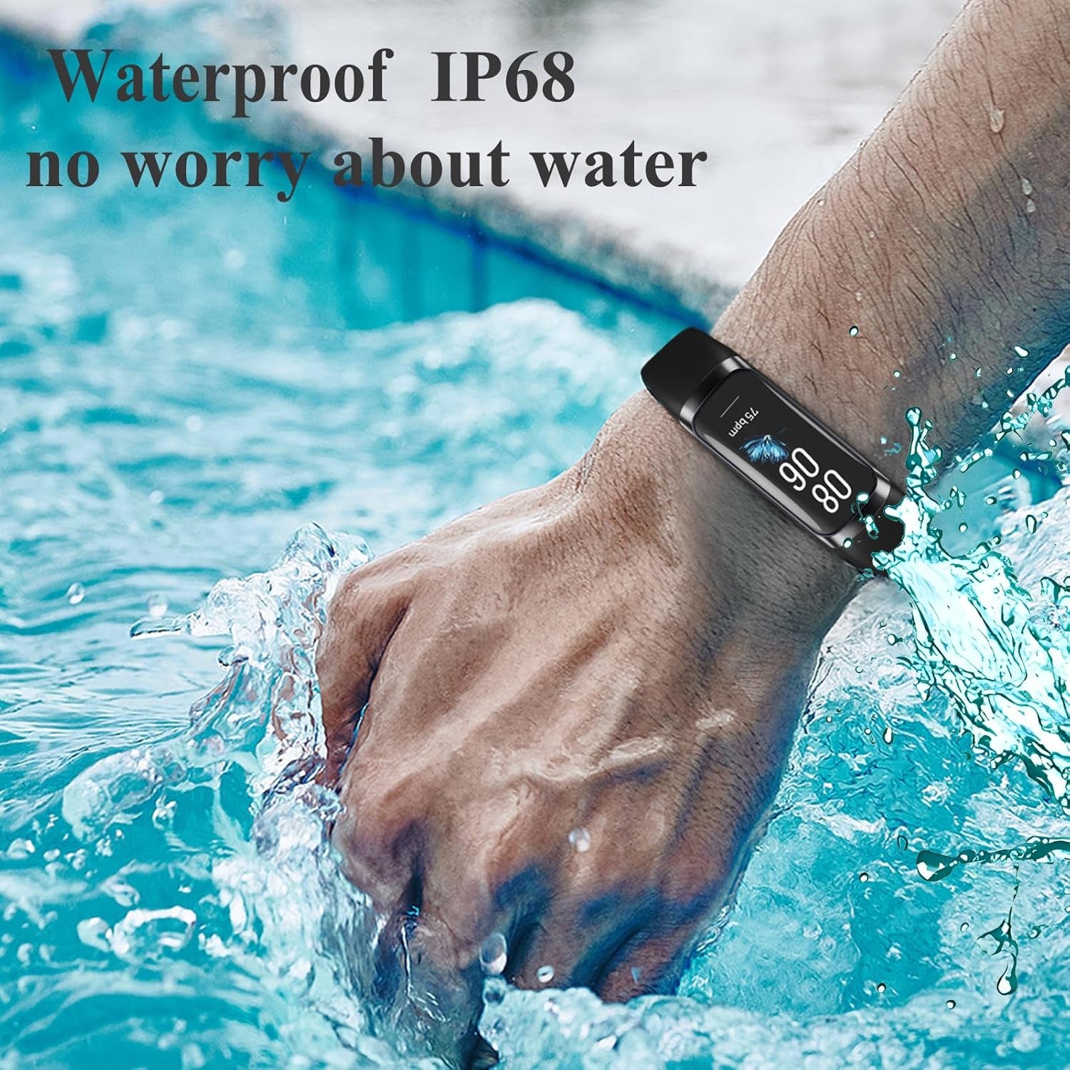 Stay Fit and Stylish with the C60 Slim Fitness Tracker - Heart Rate, Blood Pressure Monitor & 25 Sports Modes!