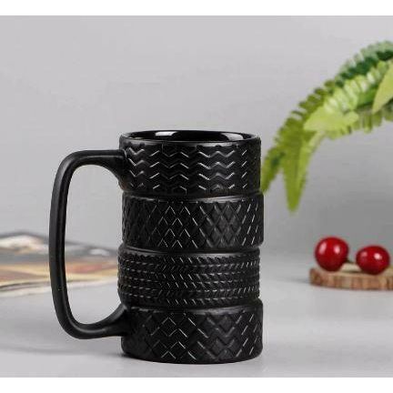 Creative Tire Ceramic Mug - Fuel Your Day with Creativity