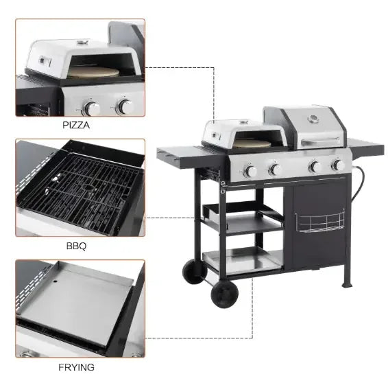 2-in-1 Grill and Griddle Station