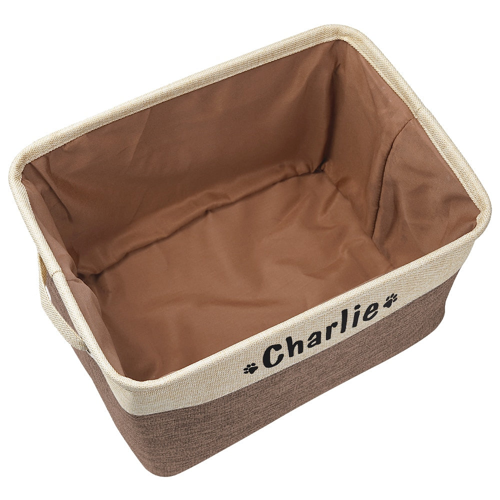 Insige customed dog toys storage bins.