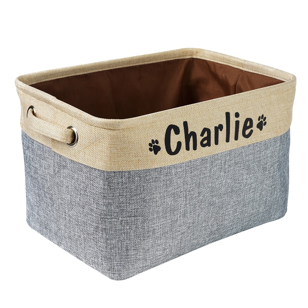 Insige customed dog toys storage bins.