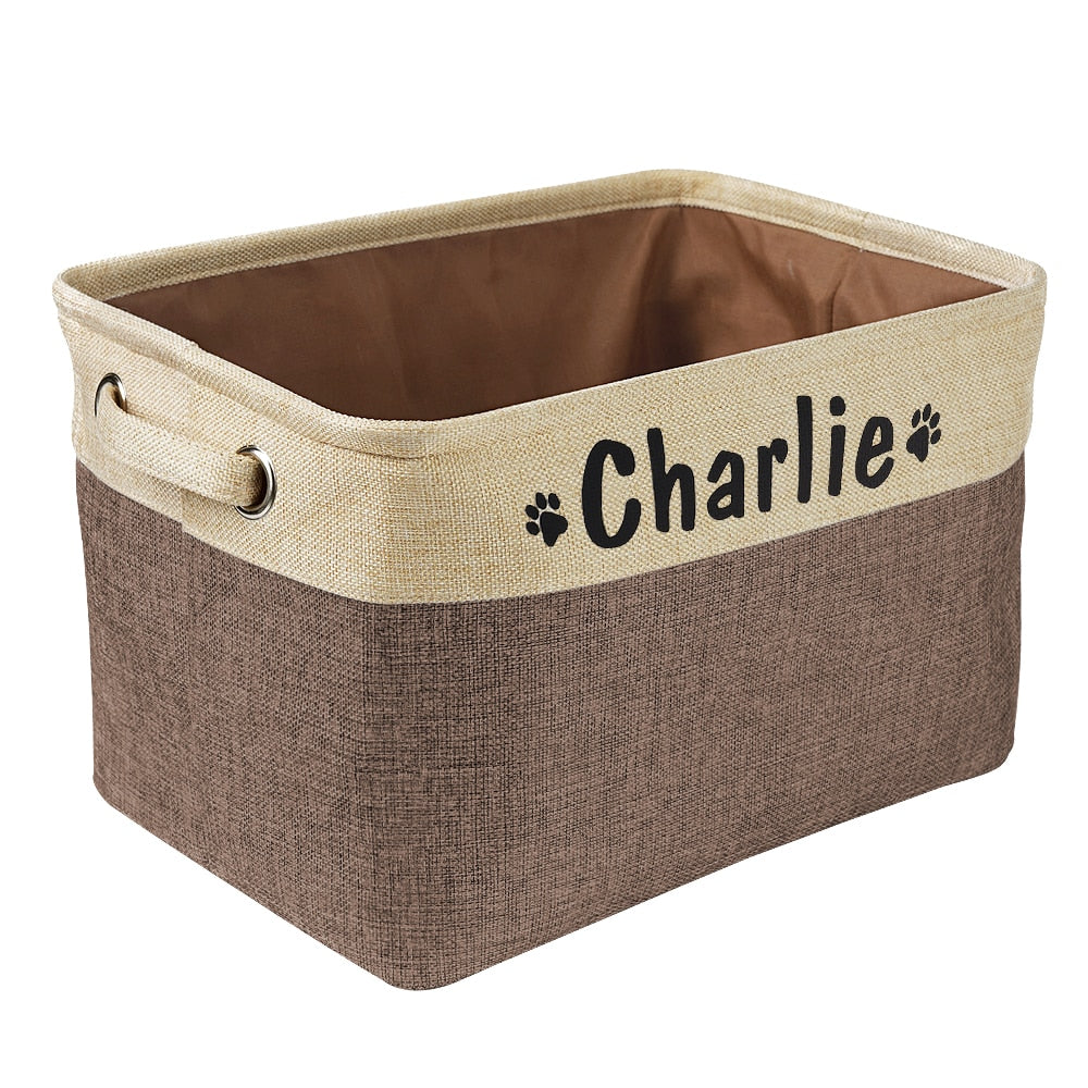 Insige customed dog toys storage bins.