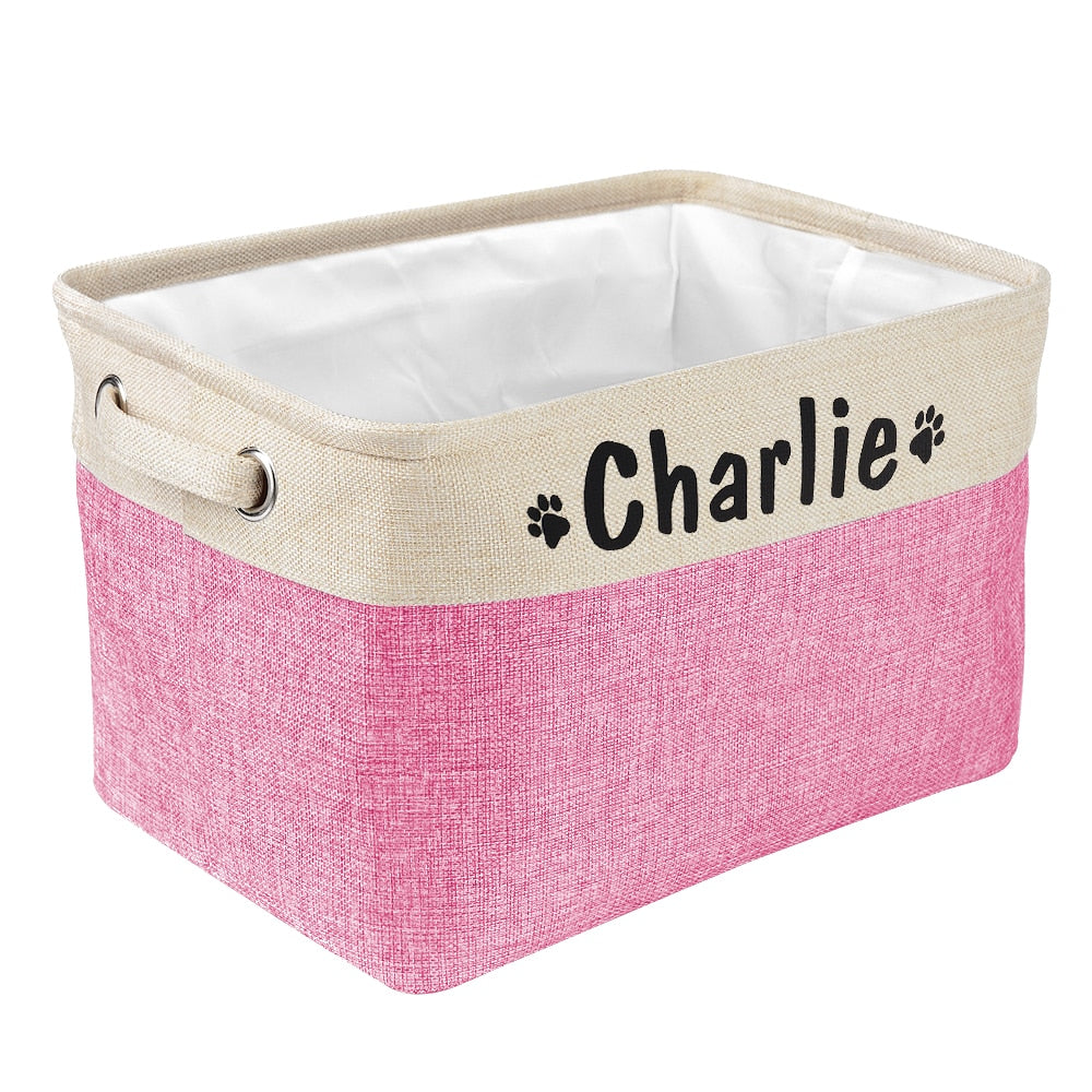 Insige customed dog toys storage bins.