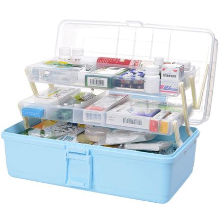 a plastic container filled with lots of items