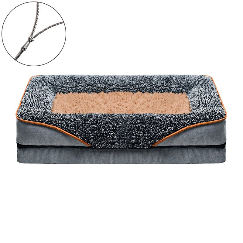 Dropshipping 2023 Best Selling Products Zipper Dog Beds Kennel Bed Mat Winter Large Dog Sofa Bed Dog Washable Mat For Small Dog.