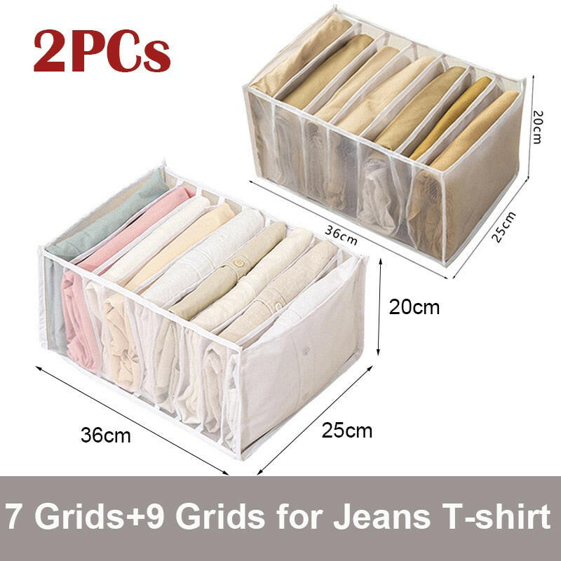2/3PCs Underwear Drawer Organizer Storage Box Foldable Closet Organizers Drawer Divider Storage Boxes for Underpants Socks Bra.