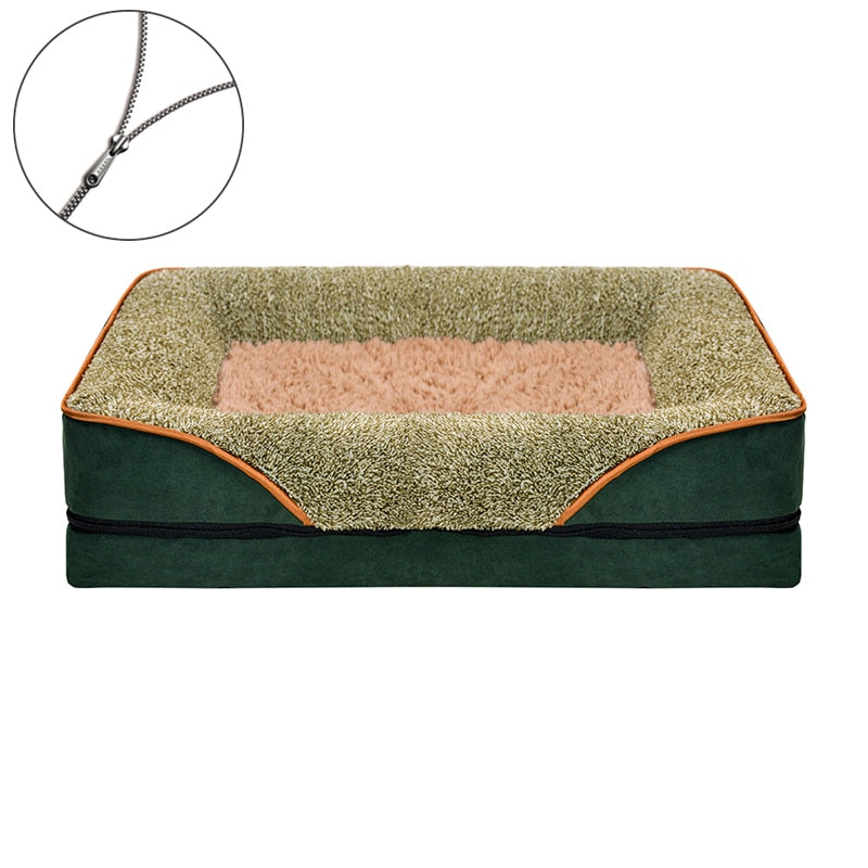 Zipper Dog washable Beds Kennel Bed Mat.
