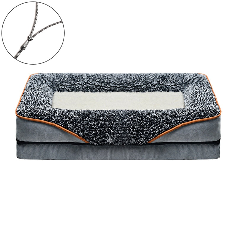 Zipper Dog washable Beds Kennel Bed Mat.