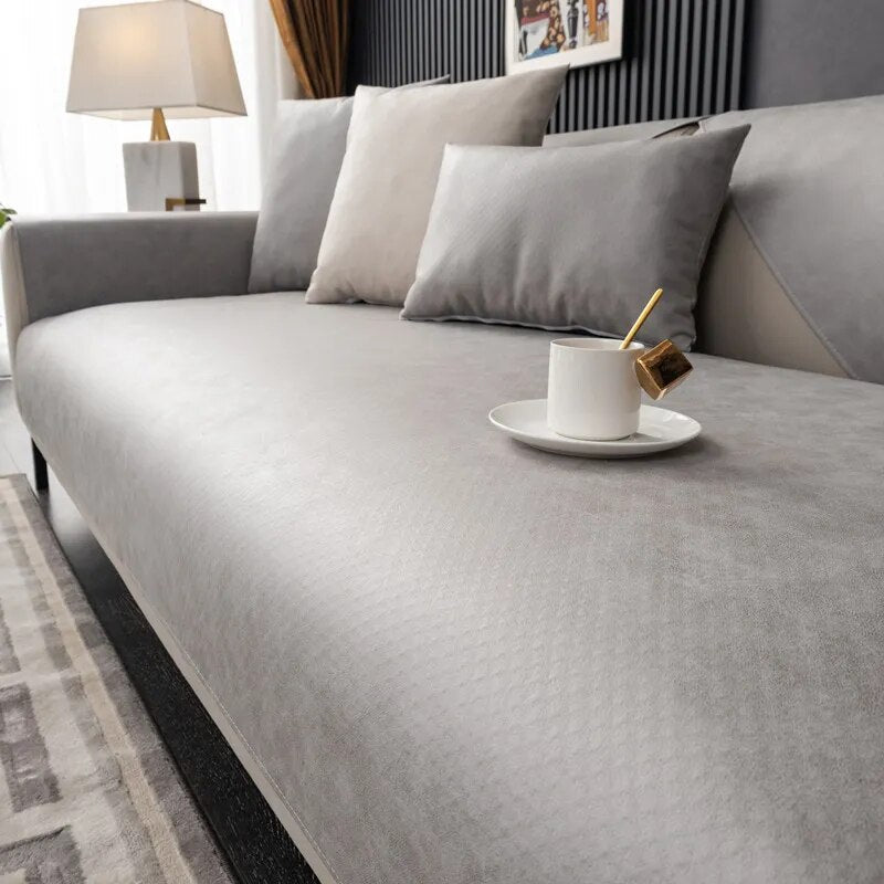 Waterproof Sofa Towel Mat Non-Slip L Shape Sofa Slipcovers for Living Room.