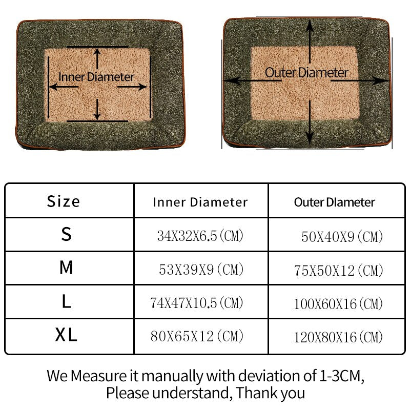 Dropshipping 2023 Best Selling Products Zipper Dog Beds Kennel Bed Mat Winter Large Dog Sofa Bed Dog Washable Mat For Small Dog.