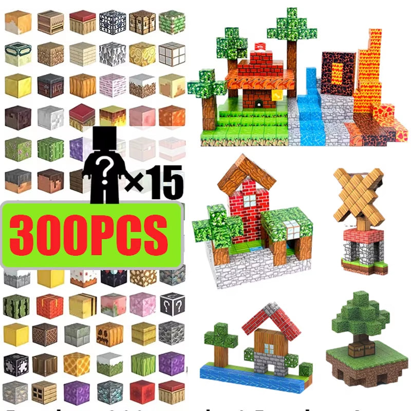 Unleash Creativity with 10-300PCS Magnetic Building Blocks - The Ultimate STEM Sensory Construction Set for Kids!