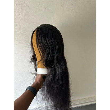 40 Inch lace front wigs human hair body wave lace closure wig.