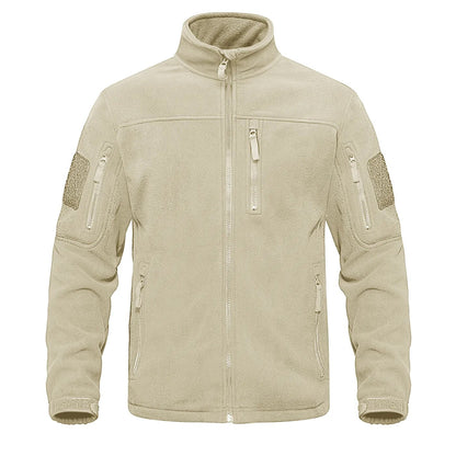 Green-fleece-thermal-warm-casual Tacvasen men's tactical jacket.