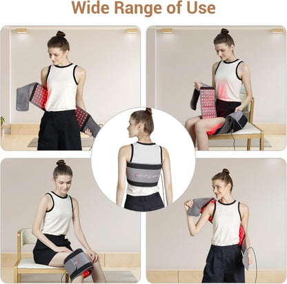 Infrared Red Light Therapy Belt for Pain Relief – 126 LEDs, 660nm & 850nm, FSA/HSA Eligible