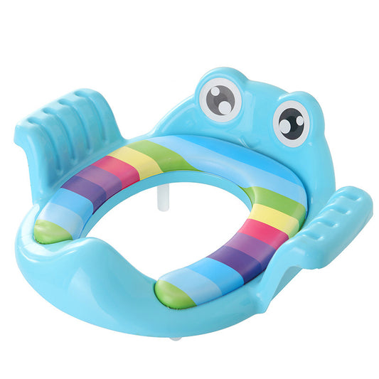 Adjustable Baby Toilet Seat for Children 1-6 Years - Soft PP Material, Non-Slip Stability