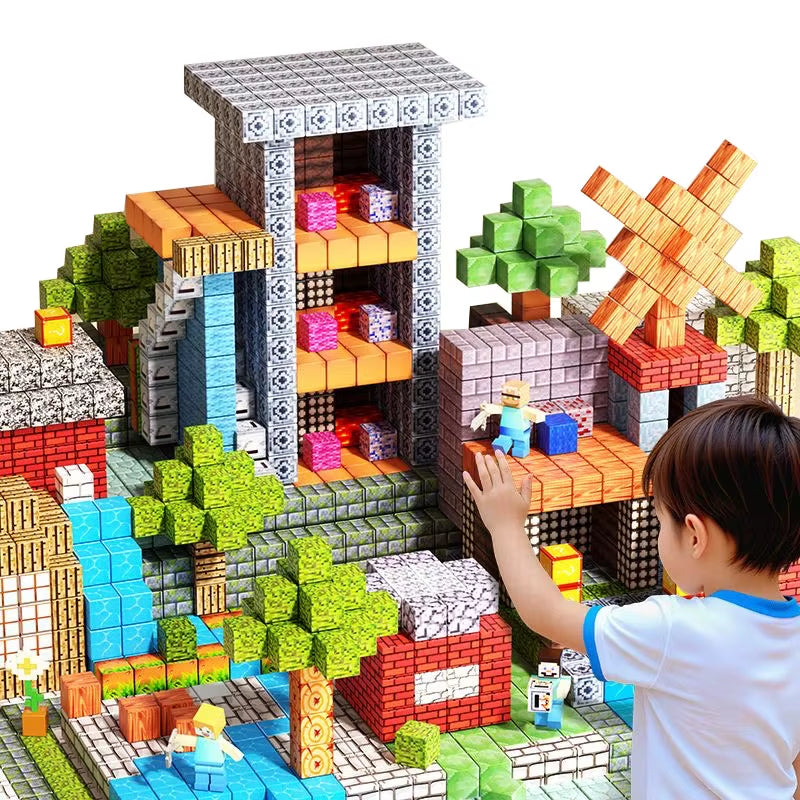 Unleash Creativity with 10-300PCS Magnetic Building Blocks - The Ultimate STEM Sensory Construction Set for Kids!