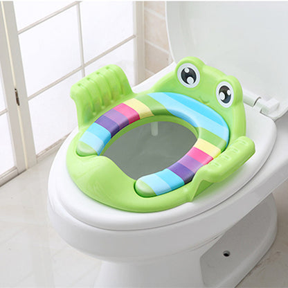 Adjustable Baby Toilet Seat for Children 1-6 Years - Soft PP Material, Non-Slip Stability