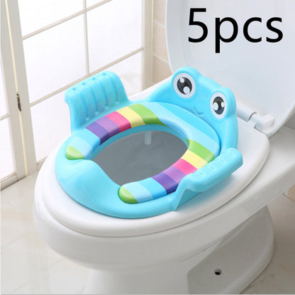 Adjustable Baby Toilet Seat for Children 1-6 Years - Soft PP Material, Non-Slip Stability