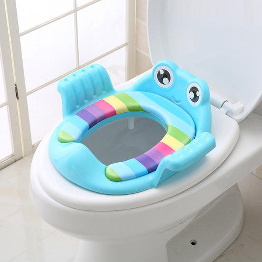 Adjustable Baby Toilet Seat for Children 1-6 Years - Soft PP Material, Non-Slip Stability