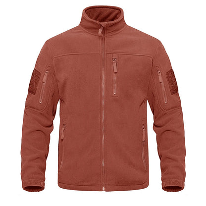 Green-fleece-thermal-warm-casual Tacvasen men's tactical jacket.