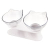 Pet Double Cat Bowl With Raised Stand.