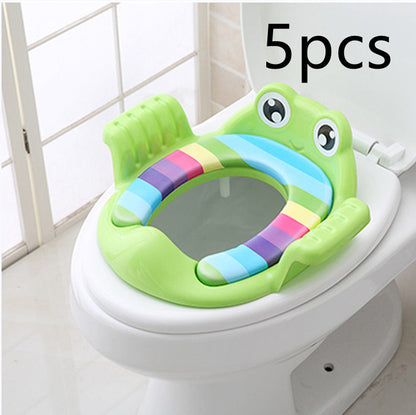 Adjustable Baby Toilet Seat for Children 1-6 Years - Soft PP Material, Non-Slip Stability