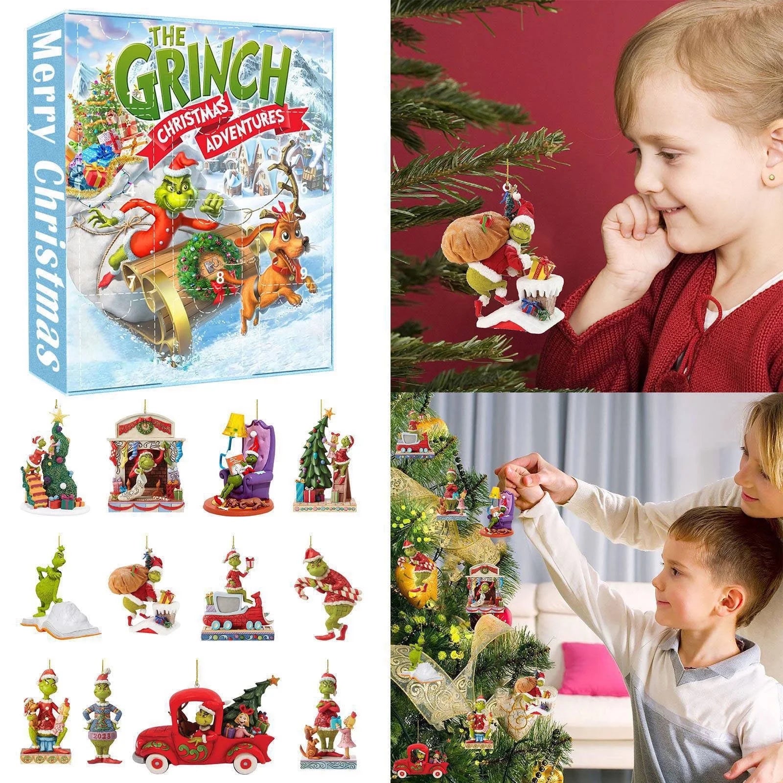 Exciting Grinch 2024 Advent Calendar - 24 Days of Surprises with Collectible Toys for Kids!