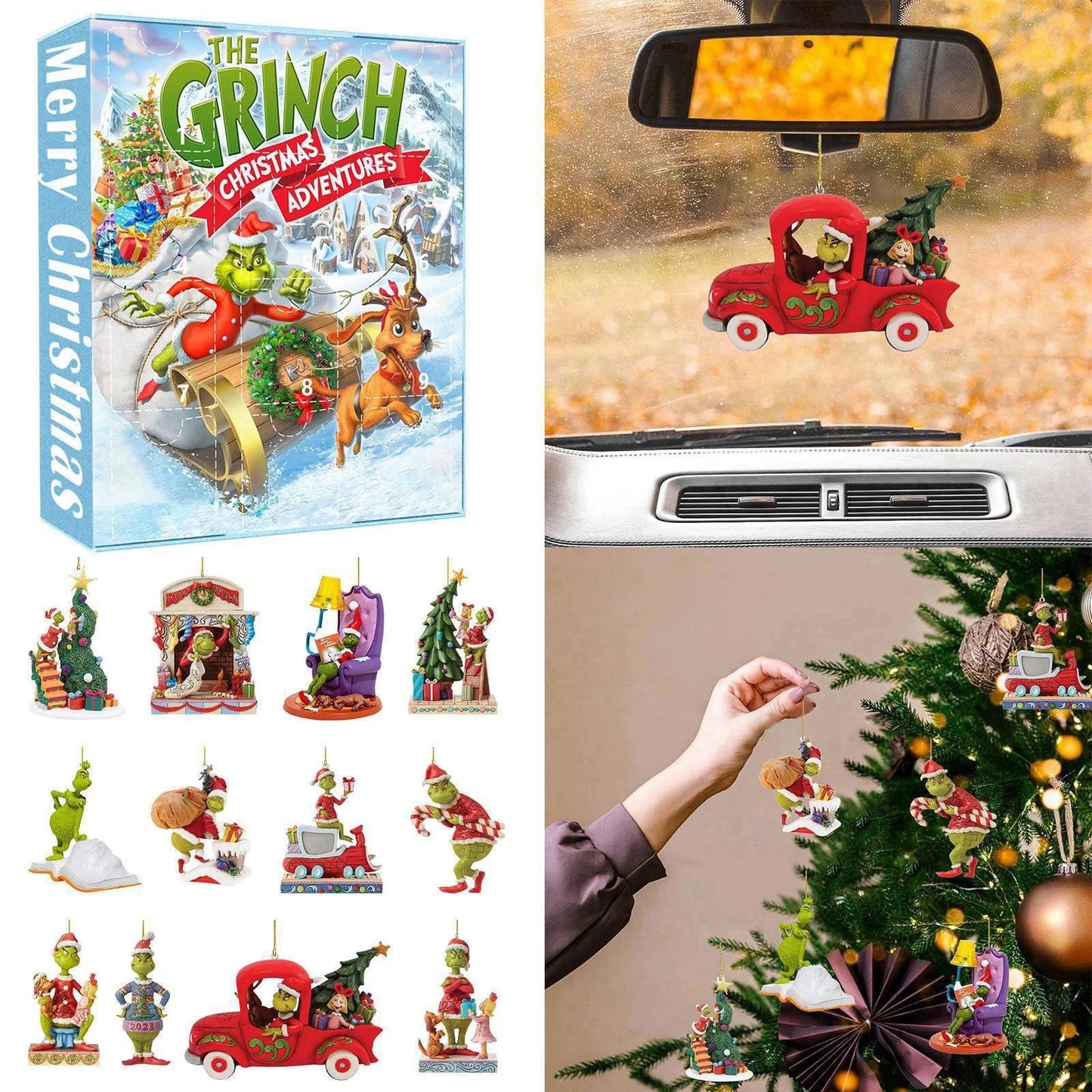 Exciting Grinch 2024 Advent Calendar - 24 Days of Surprises with Collectible Toys for Kids!