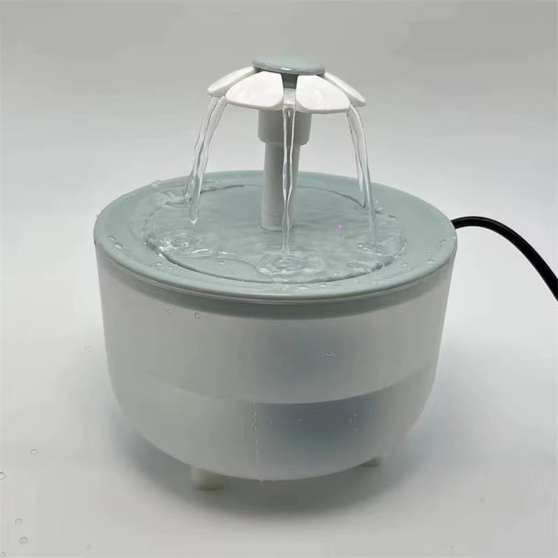 "1200mL USB Cat Water Fountain – Auto Filter, Quiet Recirculating Bowlp