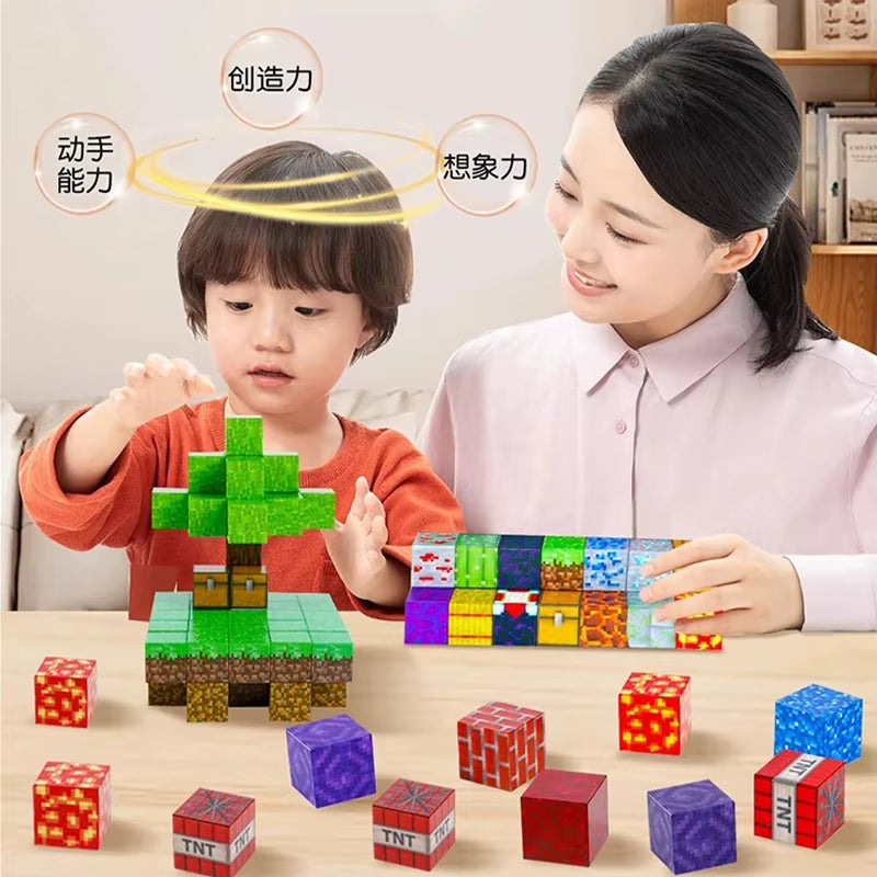 Unleash Creativity with 10-300PCS Magnetic Building Blocks - The Ultimate STEM Sensory Construction Set for Kids!
