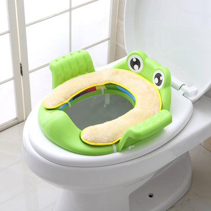 Adjustable Baby Toilet Seat for Children 1-6 Years - Soft PP Material, Non-Slip Stability