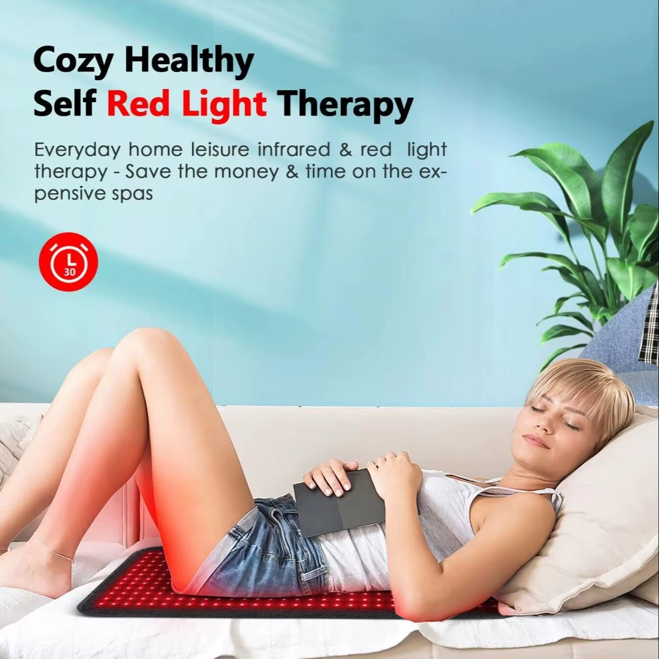 Soothe Menstrual Discomfort and Back Pain with Our LED Red Light Infrared Therapy Pad