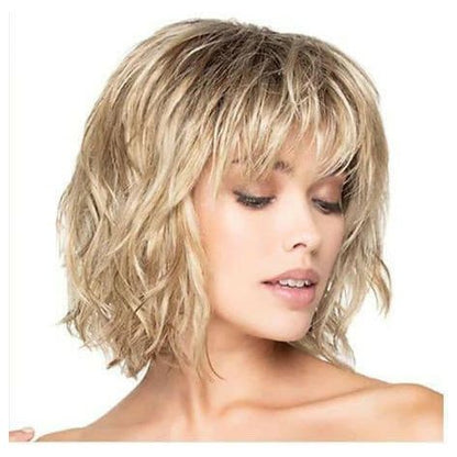 Curly with Bangs Short Wig - Nakinsige