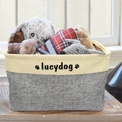 Insige customed dog toys storage bins.