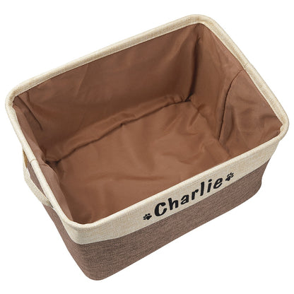 Insige customed dog toys storage bins.
