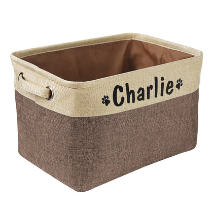 Insige customed dog toys storage bins.