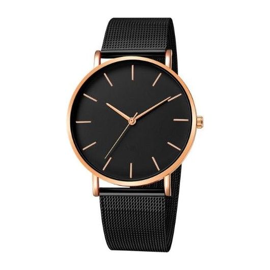 Simple Business Stainless Steel Mesh Belt Quartz Watch