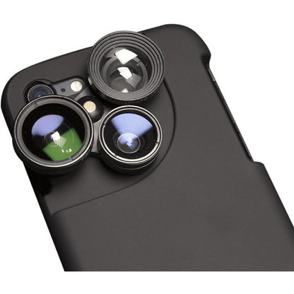 a close up of a cell phone in a holder 