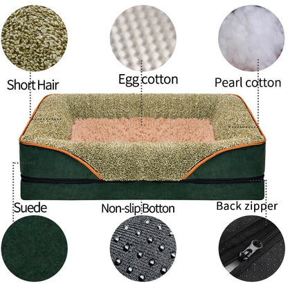 Dropshipping 2023 Best Selling Products Zipper Dog Beds Kennel Bed Mat Winter Large Dog Sofa Bed Dog Washable Mat For Small Dog.