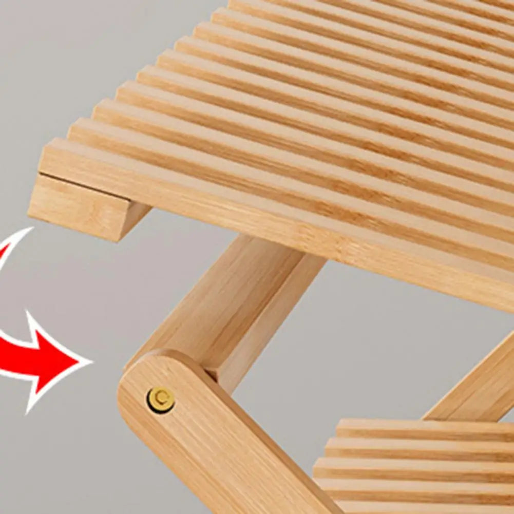 Bamboo Folding Shoe Rack – Space-Saving Organizer (2–5 Layers)