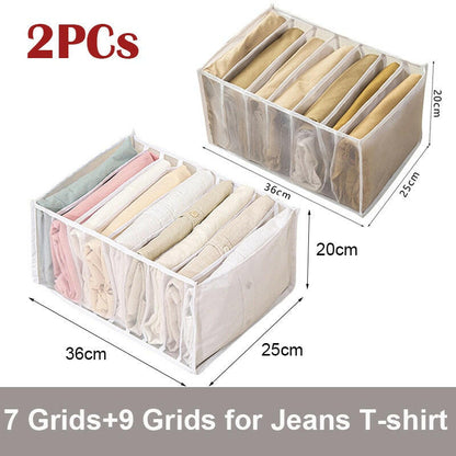 2/3PCs Underwear Drawer Organizer Storage Box Foldable Closet Organizers Drawer Divider Storage Boxes for Underpants Socks Bra.