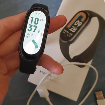 Xiaomi Mi Band 8 Global Version Smart Bracelet Blood Oxygen Heart Rate Monitor 1.62 AMOLED Screen Fitness Traker Smart Miband8.