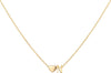 Initial Heart Necklace 18K Gold Plated Stainless Steel Tiny Heart Letter Necklace Personalized Monogram Name Necklace for Women
