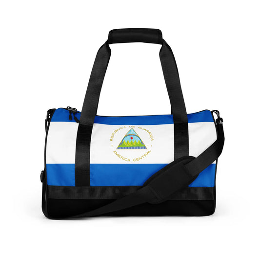 Sac De Sport Drapeau Du Nicaragua – Polyester – Moyenne Capacité