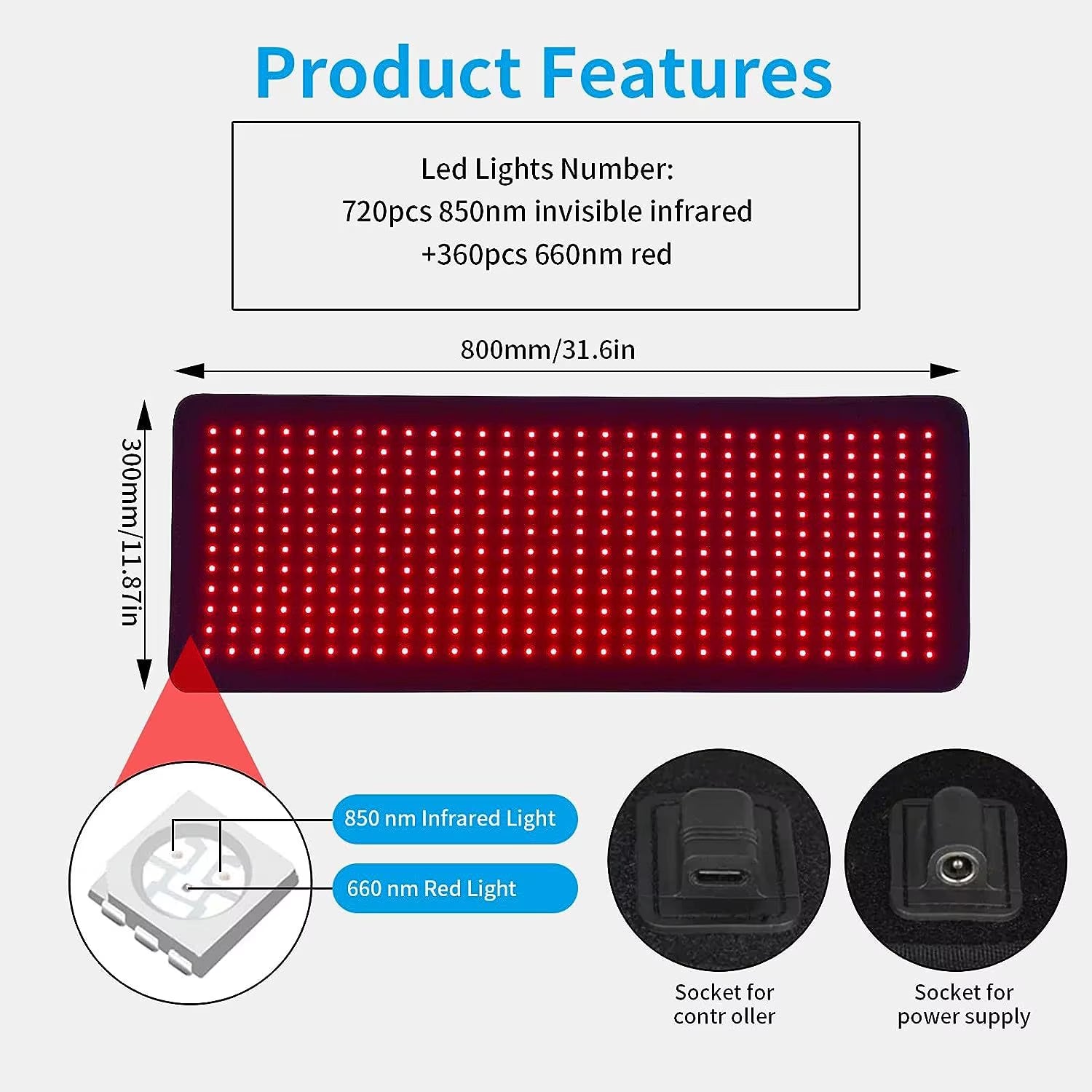 Soothe Menstrual Discomfort and Back Pain with Our LED Red Light Infrared Therapy Pad