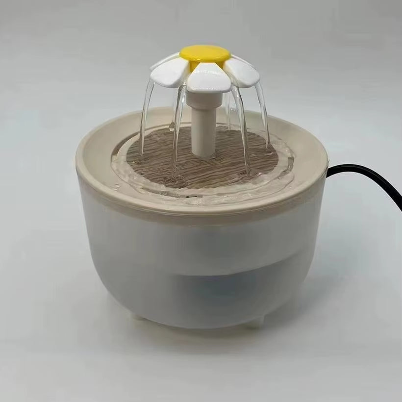 "1200mL USB Cat Water Fountain – Auto Filter, Quiet Recirculating Bowlp